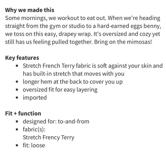 Lululemon To and Flow Studio Wrap Cardigan - Picture 16 of 16